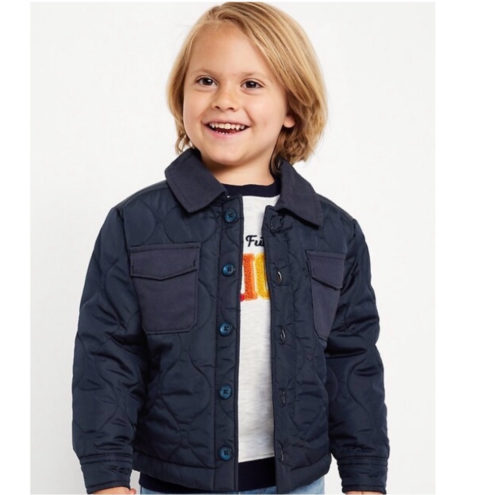 Old Navy 5T Quilted Boy’s Navy Utility Jacket